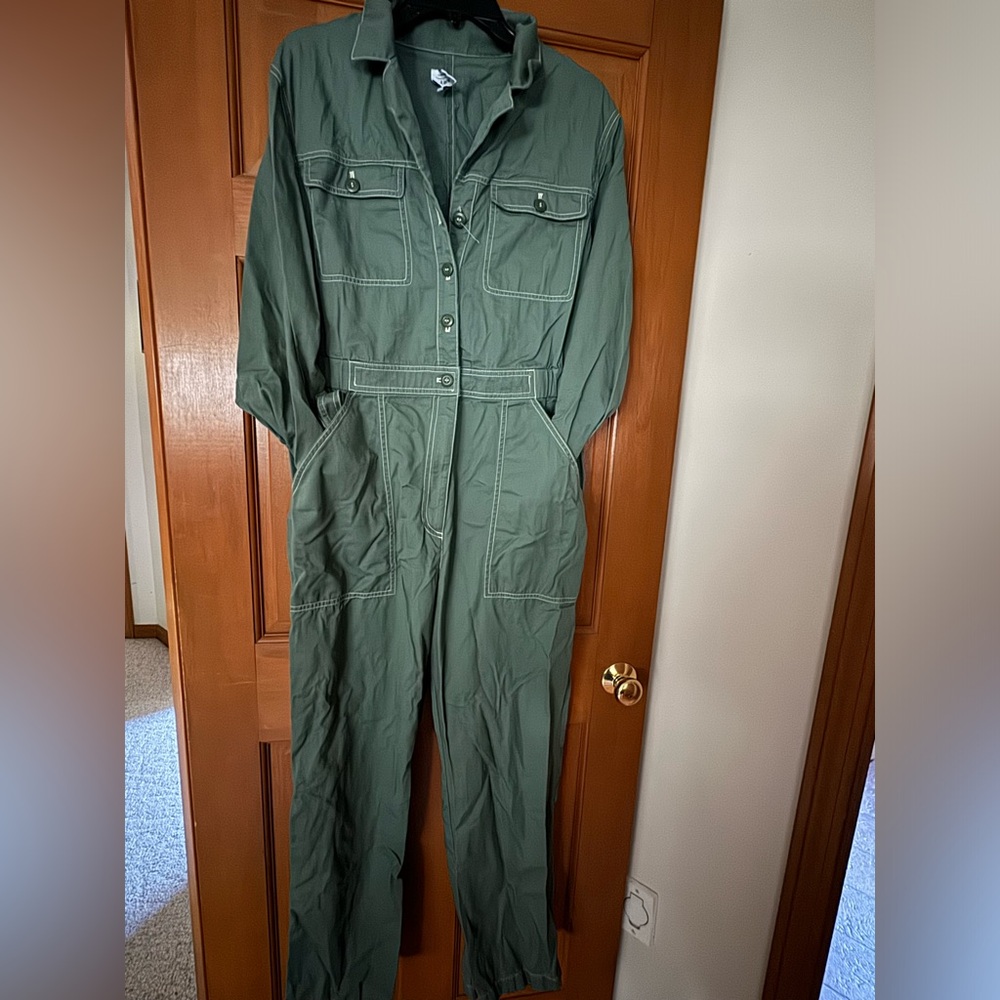 Reposting green jumpsuit
